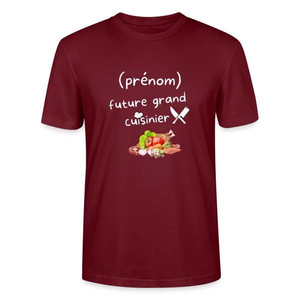 Maquette de T-shirt bio CRAFTER Stanley Stella Unisexe « De Cuisine Personnalisé : Pour les Passionnés » à personnaliser