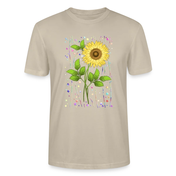 Maquette de T-shirt bio CRAFTER Stanley Stella Unisexe « Éclat Floral » à personnaliser