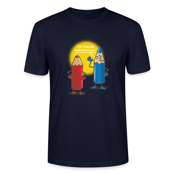 Maquette de T-shirt bio CRAFTER Stanley Stella Unisexe « Humour: Mauvaise Mine » à personnaliser
