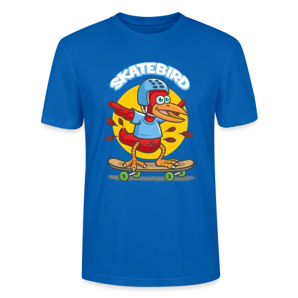 Maquette de T-shirt bio CRAFTER Stanley Stella Unisexe « Skatebird : L'oiseau skater » à personnaliser
