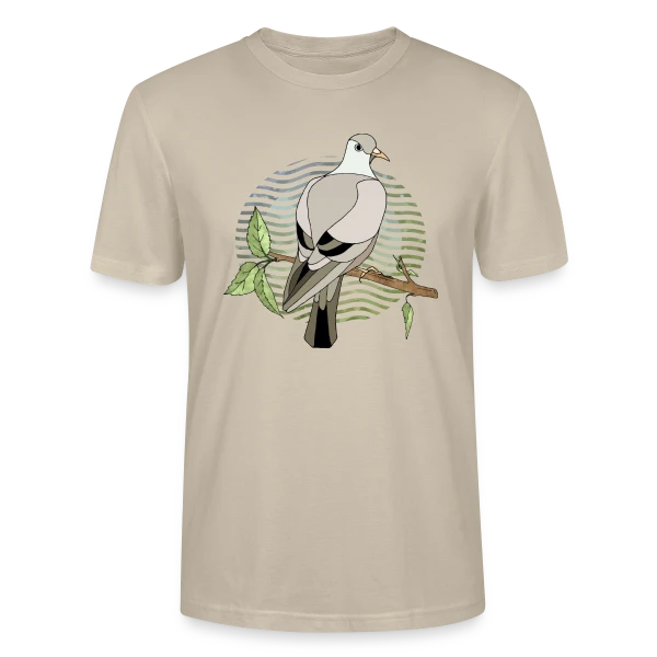 Maquette de T-shirt bio CRAFTER Stanley Stella Unisexe « Oiseau Majestueux » à personnaliser