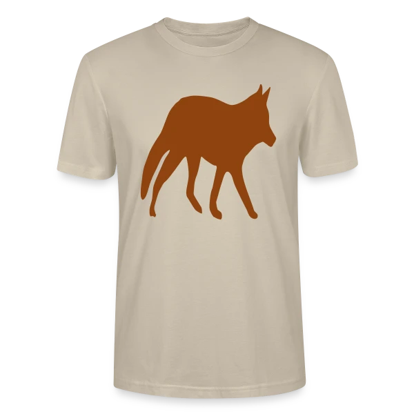 Maquette de T-shirt bio CRAFTER Stanley Stella Unisexe « Silhouette Renard Sauvage » à personnaliser
