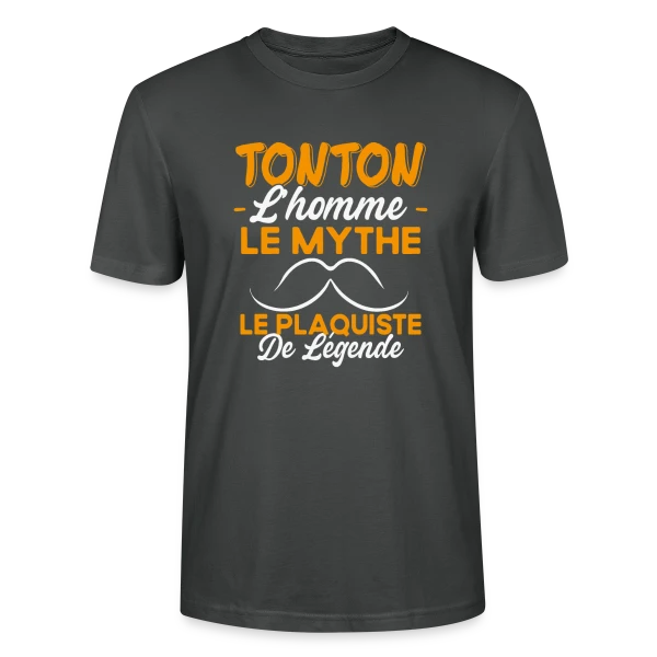 Maquette de T-shirt bio CRAFTER Stanley Stella Unisexe « Tonton Le Plaquiste de Légende - Cadeau Humour » à personnaliser