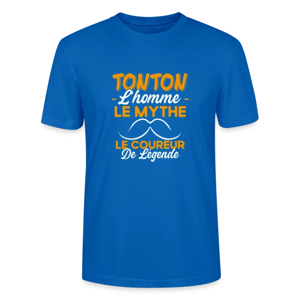 Maquette de T-shirt bio CRAFTER Stanley Stella Unisexe « Tonton Le Coureur de Légende - Cadeau Running Humour » à personnaliser