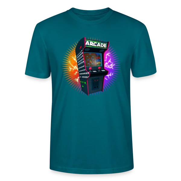 Maquette de T-shirt bio CRAFTER Stanley Stella Unisexe « Gauntlet Pixel Art : T-shirt Arcade Rétro Gaming Emblématique » à personnaliser