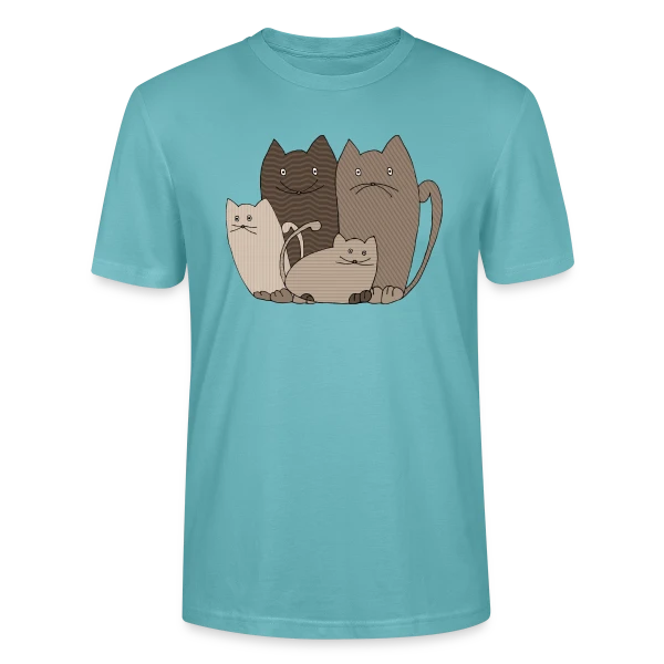 Maquette de T-shirt bio CRAFTER Stanley Stella Unisexe « Le Chat Mignon » à personnaliser