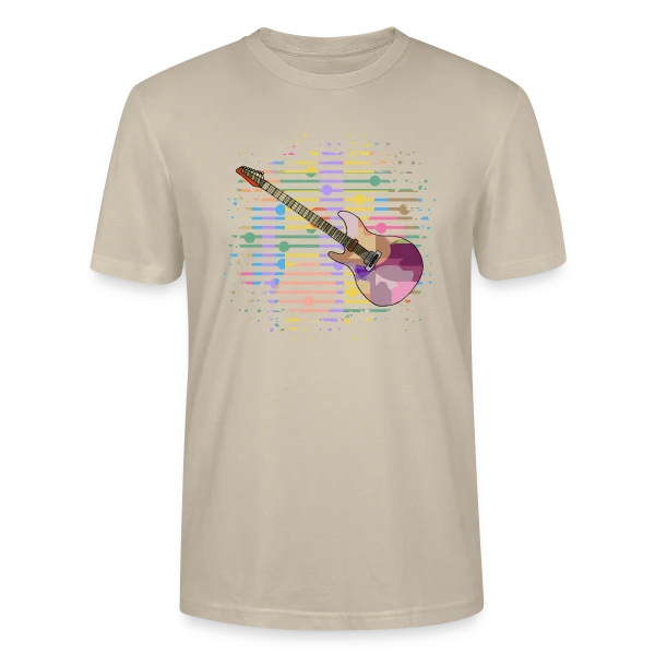 Maquette de T-shirt bio CRAFTER Stanley Stella Unisexe « Guitare Passion » à personnaliser