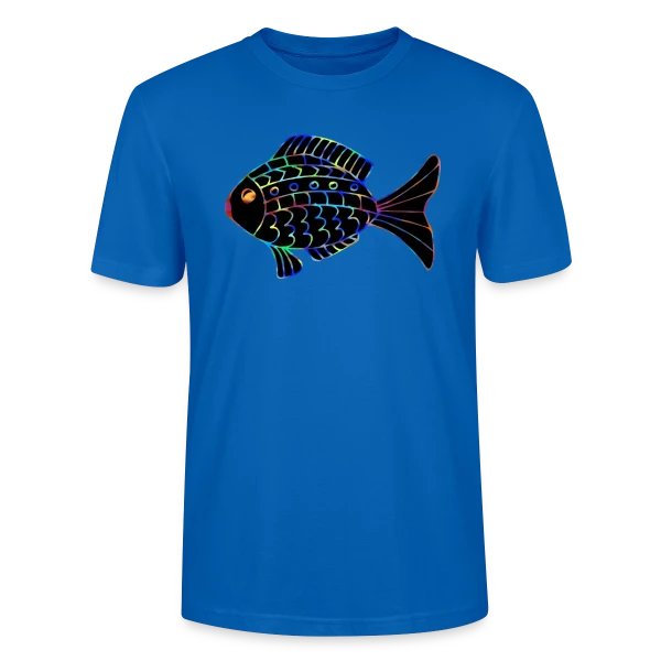 Maquette de T-shirt bio CRAFTER Stanley Stella Unisexe « Passion Pêcheur - Motif Poisson » à personnaliser