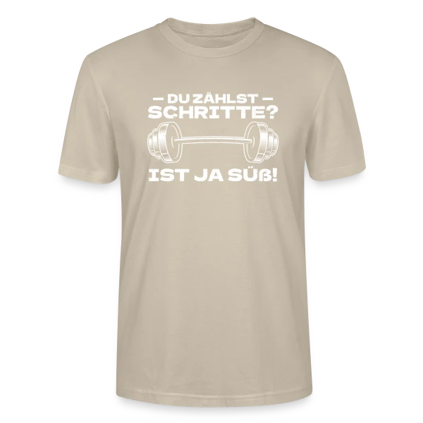 Maquette de T-shirt bio CRAFTER Stanley Stella Unisexe « Des Pas ? Bodybuilding Humour - Gym & Kraftsport » à personnaliser