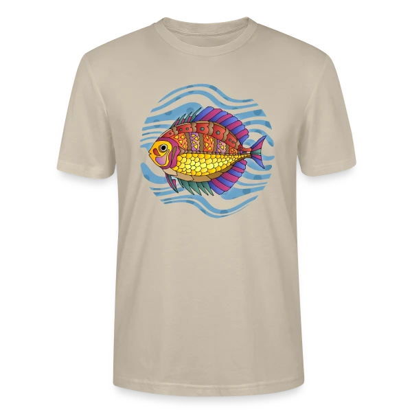 Maquette de T-shirt bio CRAFTER Stanley Stella Unisexe « Passion Pêche » à personnaliser