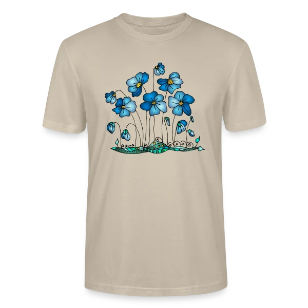 Maquette de T-shirt bio CRAFTER Stanley Stella Unisexe « Harmonie Florale » à personnaliser