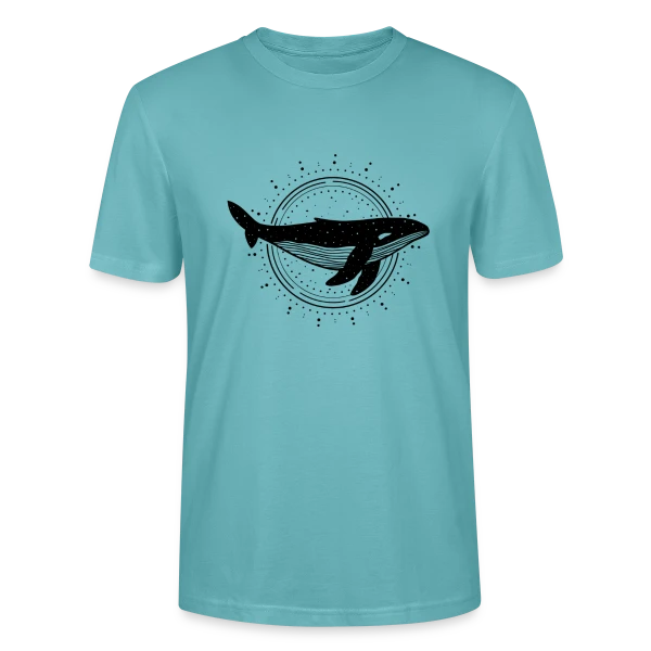 Maquette de T-shirt bio CRAFTER Stanley Stella Unisexe « Esprit des Eaux : Baleine Protectrice » à personnaliser