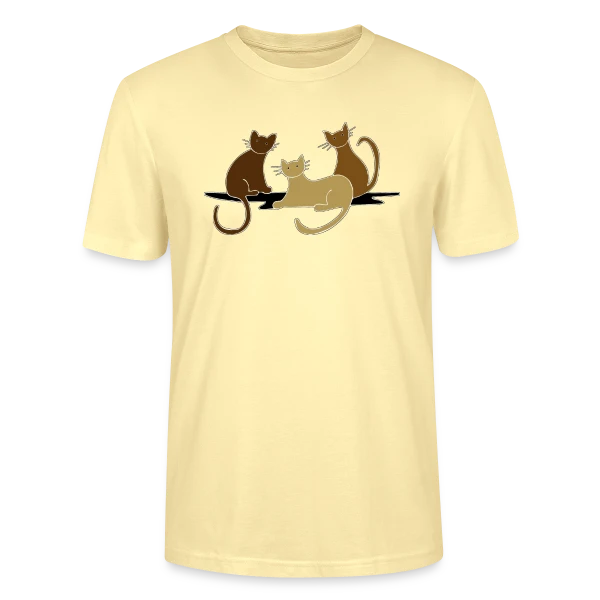Maquette de T-shirt bio CRAFTER Stanley Stella Unisexe « L'Amour des Chats » à personnaliser