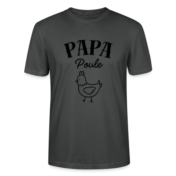 Maquette de T-shirt bio CRAFTER Stanley Stella Unisexe « 'Papa Poule' - Le Protecteur Attentionné de la Famille » à personnaliser