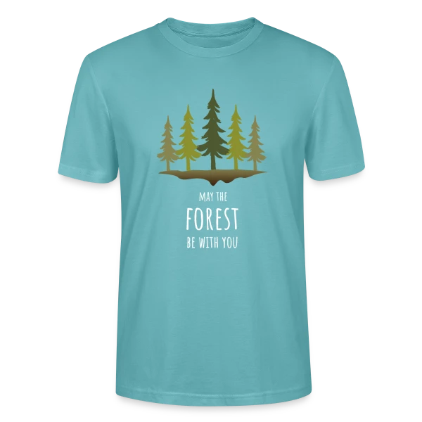Maquette de T-shirt bio CRAFTER Stanley Stella Unisexe « Forêt Mystique Sylvestre » à personnaliser