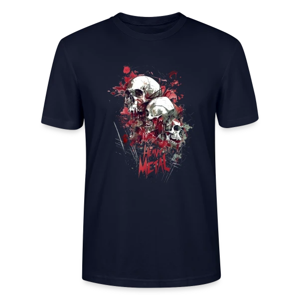 Maquette de T-shirt bio CRAFTER Stanley Stella Unisexe « Esprit Heavy Metal » à personnaliser