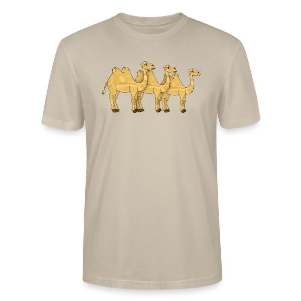 Maquette de T-shirt bio CRAFTER Stanley Stella Unisexe « Chameau du Désert Stylé » à personnaliser