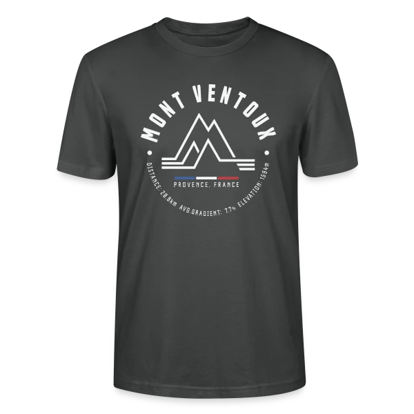 Maquette de T-shirt bio CRAFTER Stanley Stella Unisexe « Mont Ventoux - Le Géant de Provence Cyclisme » à personnaliser