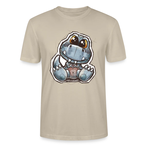 Maquette de T-shirt bio CRAFTER Stanley Stella Unisexe « P'tit Dino Mignon » à personnaliser