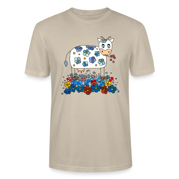 Maquette de T-shirt bio CRAFTER Stanley Stella Unisexe « La Vache Mignonne » à personnaliser