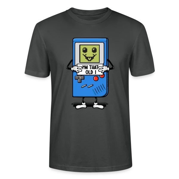 Maquette de T-shirt bio CRAFTER Stanley Stella Unisexe « Vieux comme une console rétro » à personnaliser