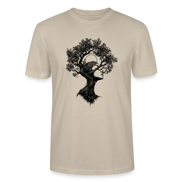 Maquette de T-shirt bio CRAFTER Stanley Stella Unisexe « Arbre Femme Bohème Mystique » à personnaliser