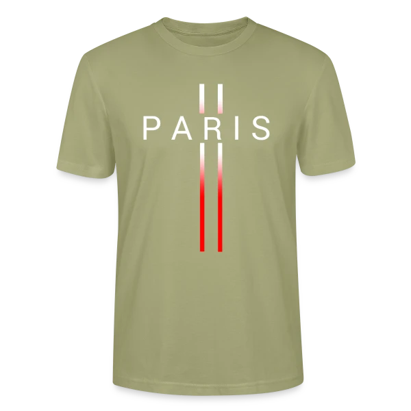 Maquette de T-shirt bio CRAFTER Stanley Stella Unisexe « Motif Abstrait Rouge » à personnaliser