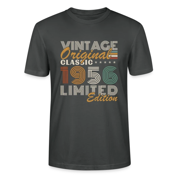 Maquette de T-shirt bio CRAFTER Stanley Stella Unisexe « Vintage Original 1956 Classique » à personnaliser