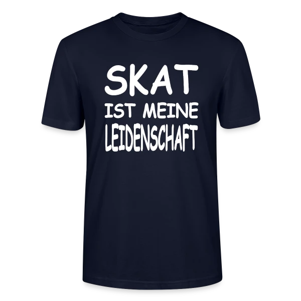 Maquette de T-shirt bio CRAFTER Stanley Stella Unisexe « Skat: Le Jeu de Cartes » à personnaliser
