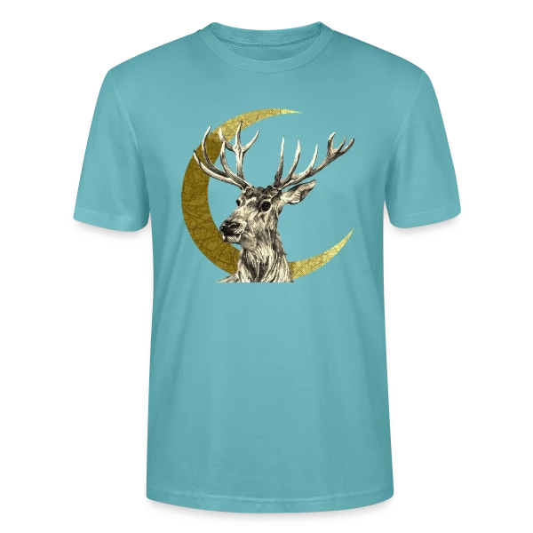 Maquette de T-shirt bio CRAFTER Stanley Stella Unisexe « Numéro 4886 : L'Énigme Stylisée » à personnaliser