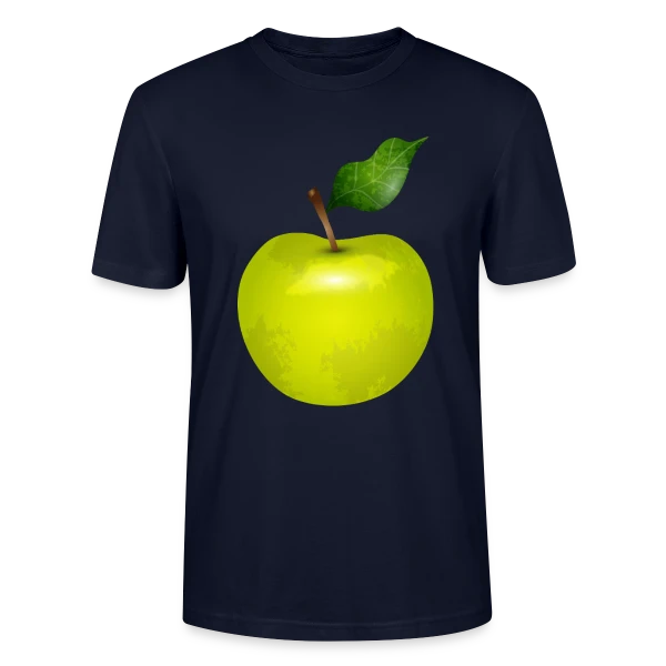 Maquette de T-shirt bio CRAFTER Stanley Stella Unisexe « Pomme Verte Éclatante » à personnaliser