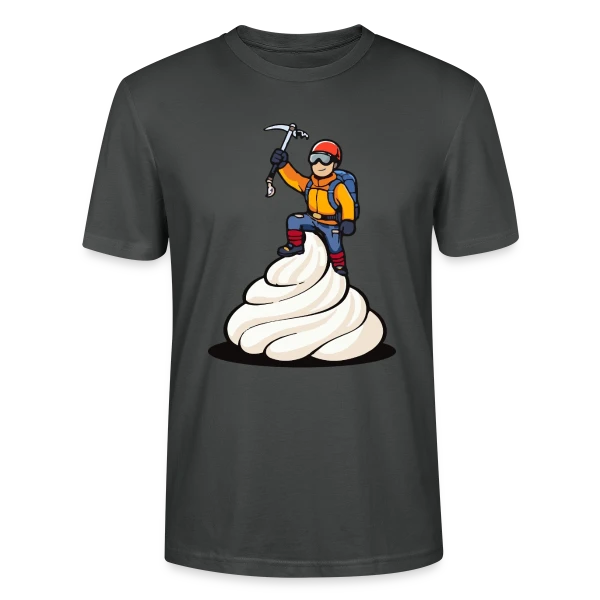 Maquette de T-shirt bio CRAFTER Stanley Stella Unisexe « L'Alpiniste: Conquête des Sommets » à personnaliser