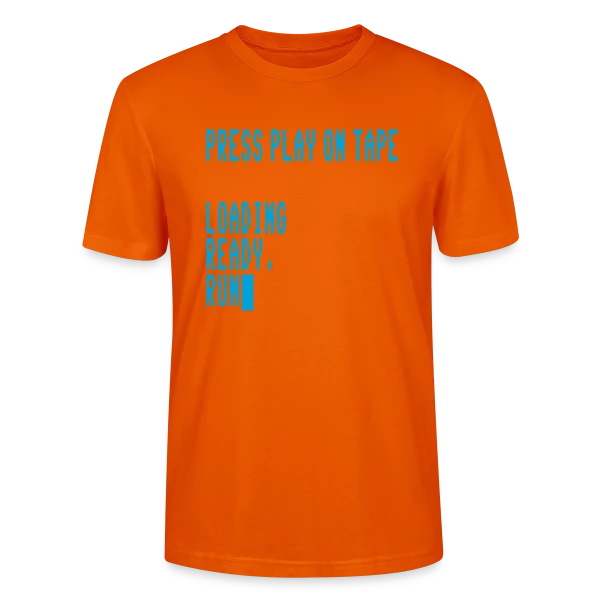 Maquette de T-shirt bio CRAFTER Stanley Stella Unisexe « Press Play on Tape - Ordinateur Rétro C64 » à personnaliser