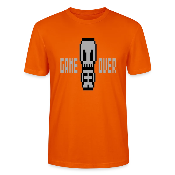 Maquette de T-shirt bio CRAFTER Stanley Stella Unisexe « Pixelsquelette : L'Art Macabre en Pixel Art » à personnaliser