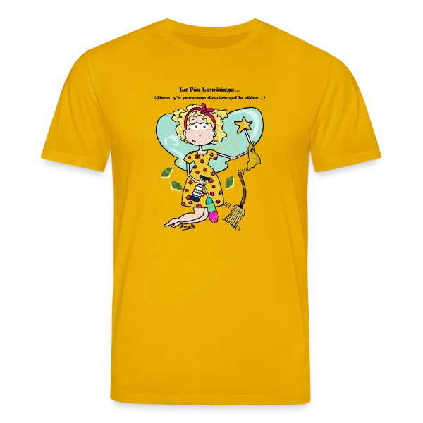 Maquette de T-shirt bio CREATOR Stanley/Stella Unisexe « Fée du Ménage » à personnaliser