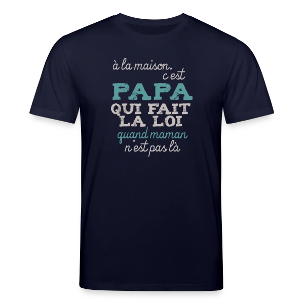 Papa fait la loi sur T-shirt bio CREATOR Stanley/Stella Unisexe