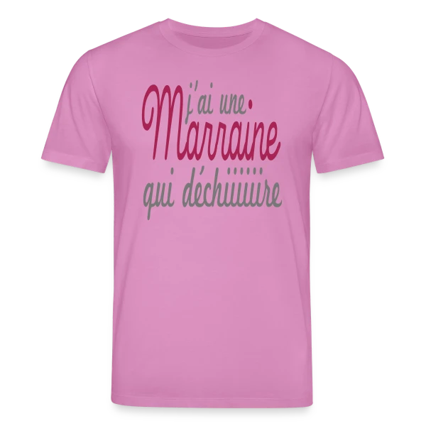 Maquette de T-shirt bio CREATOR Stanley/Stella Unisexe « Marraine qui déchire » à personnaliser