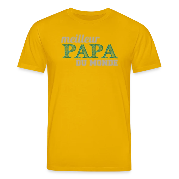 Le Meilleur Papa du Monde - Cadeau Fête des Pères Original sur T-shirt bio CREATOR Stanley/Stella Unisexe