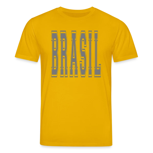 Maquette de T-shirt bio CREATOR Stanley/Stella Unisexe « Fierté Brésilienne Football » à personnaliser