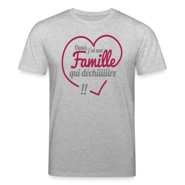 Maquette de T-shirt bio CREATOR Stanley/Stella Unisexe « Famille qui Déchire – Unie et Géniale » à personnaliser