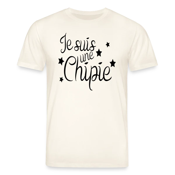 Maquette de T-shirt bio CREATOR Stanley/Stella Unisexe « "Je suis une chipie" | Humour Femme » à personnaliser