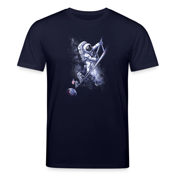 Maquette de T-shirt bio CREATOR Stanley/Stella Unisexe « Juillet 69 : Mission Déglinguée » à personnaliser