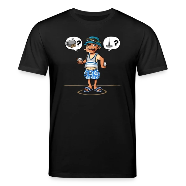 Maquette de T-shirt bio CREATOR Stanley/Stella Unisexe « Passion Pétanque » à personnaliser