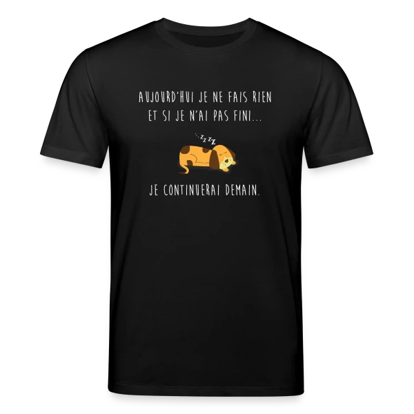 Maquette de T-shirt bio CREATOR Stanley/Stella Unisexe « L'Art de Ne Rien Faire » à personnaliser