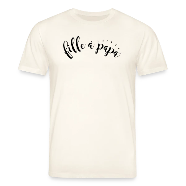 Maquette de T-shirt bio CREATOR Stanley/Stella Unisexe « Fille à Papa Adorée » à personnaliser