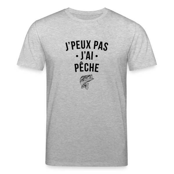 Maquette de T-shirt bio CREATOR Stanley/Stella Unisexe « J'peux Pas, J'ai Pêche ! » à personnaliser