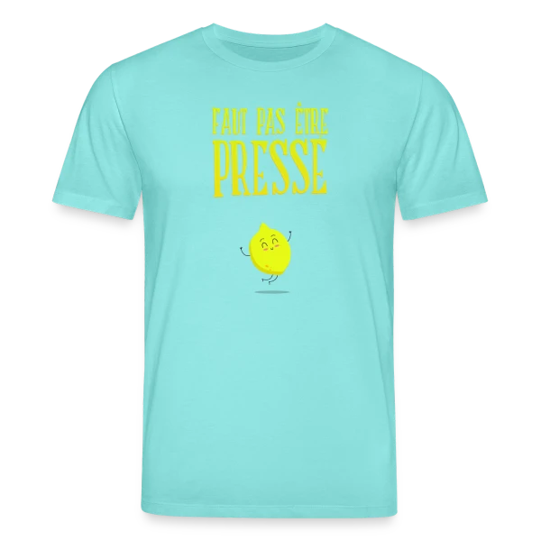 Maquette de T-shirt bio CREATOR Stanley/Stella Unisexe « Pas Pressé : L'Art de Prendre Son Temps » à personnaliser