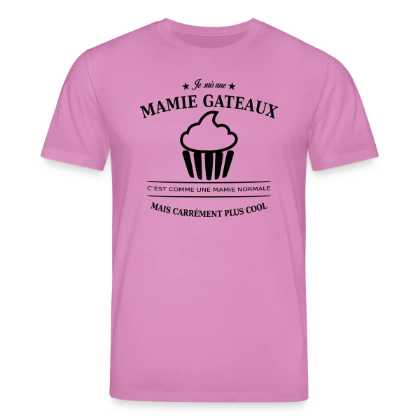 Maquette de T-shirt bio CREATOR Stanley/Stella Unisexe « Mamie Gâteaux d'Amour » à personnaliser