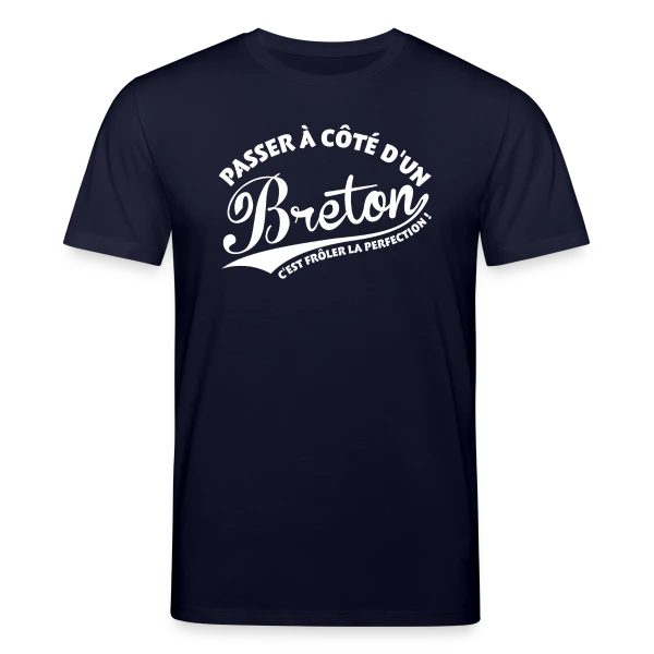 Maquette de T-shirt bio CREATOR Stanley/Stella Unisexe « Perfection Bretonne » à personnaliser