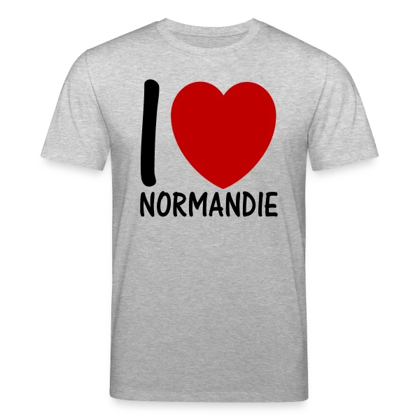 J'aime la Normandie sur T-shirt bio CREATOR Stanley/Stella Unisexe